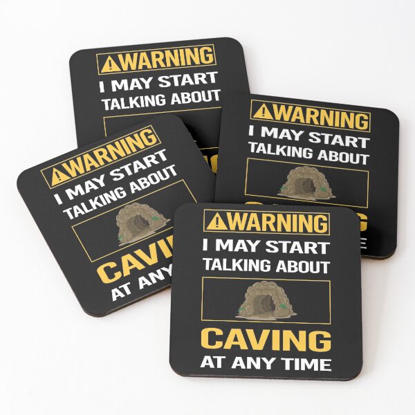 Item preview, Funny Warning Caving Caver Spelunking Spelunker Speleology designed and sold by ArydeaNoriega.