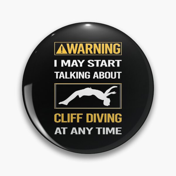 Item preview, Funny Warning Cliff Diving designed and sold by ArydeaNoriega.