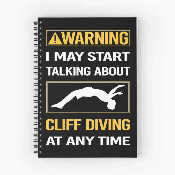 Item preview, Funny Warning Cliff Diving designed and sold by ArydeaNoriega.