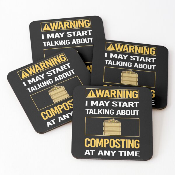 Item preview, Funny Warning Composting Compost Composter designed and sold by ArydeaNoriega.
