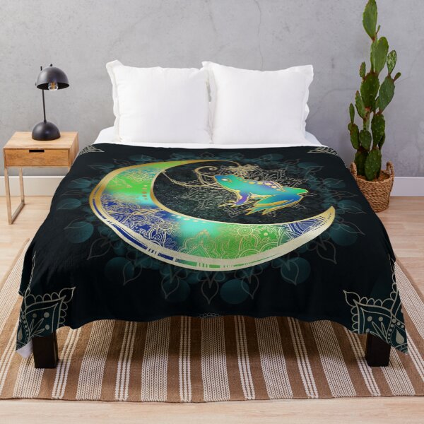 Item preview, Frog Mandala Moon Art designed and sold by RoslynArt.