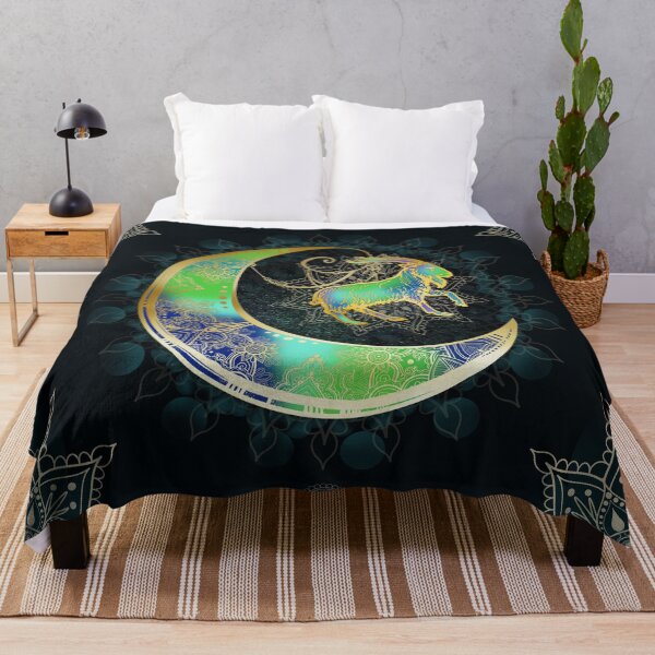Item preview, Goat Mandala Moon Art designed and sold by RoslynArt.