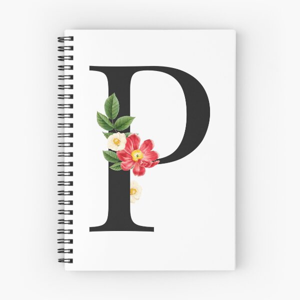 Artikelvorschau, Geteiltes Blumenbuchstaben-Monogramm | Personalisierter Blumenbuchstabe P entworfen und verkauft von BeeMeCreative.