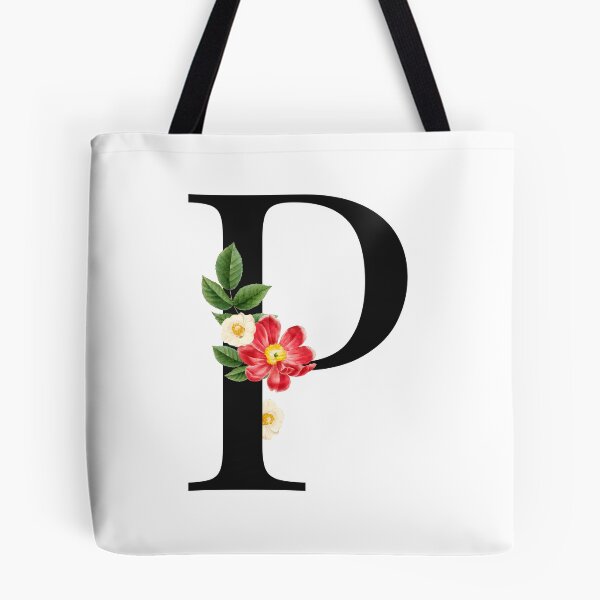 Item preview, Split Floral Letter Monogram | Personalized Flower Letter P designed and sold by BeeMeCreative.