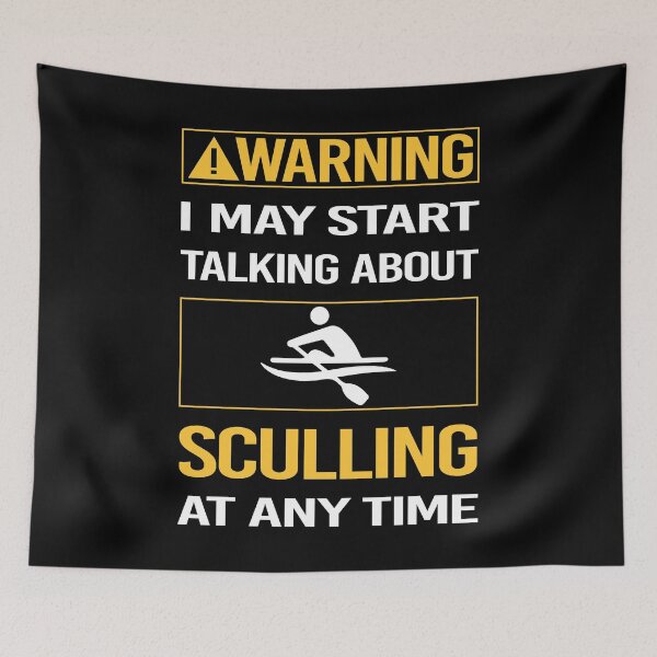 Item preview, Funny Warning Sculling designed and sold by FulviaContreras.
