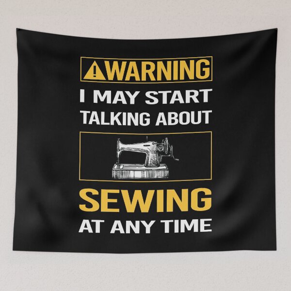 Item preview, Funny Warning Sewing designed and sold by FulviaContreras.