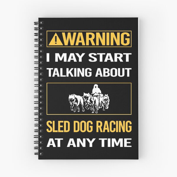 Item preview, Funny Warning Sled Dog Racing Dogsled designed and sold by FulviaContreras.