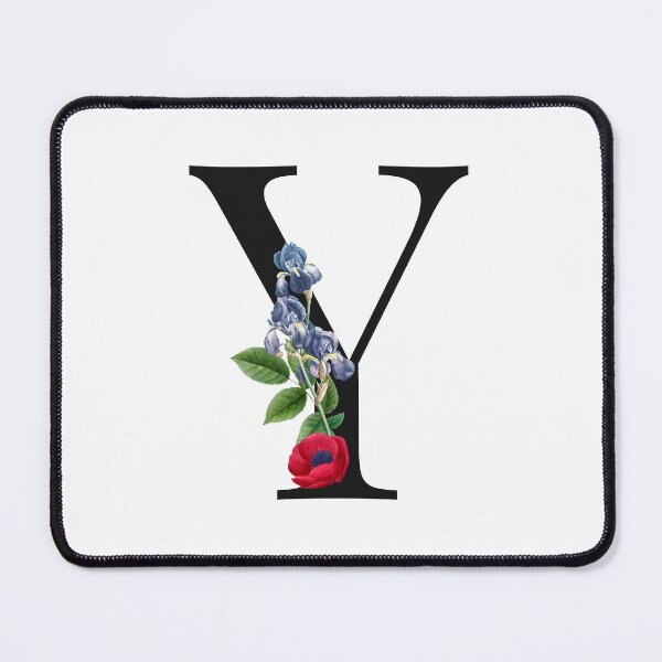 Item preview, Split Floral Letter Monogram | Personalized Flower Letter Y designed and sold by BeeMeCreative.