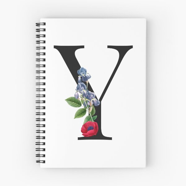 Item preview, Split Floral Letter Monogram | Personalized Flower Letter Y designed and sold by BeeMeCreative.
