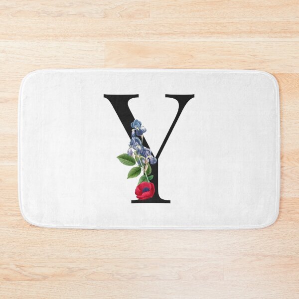 Item preview, Split Floral Letter Monogram | Personalized Flower Letter Y designed and sold by BeeMeCreative.