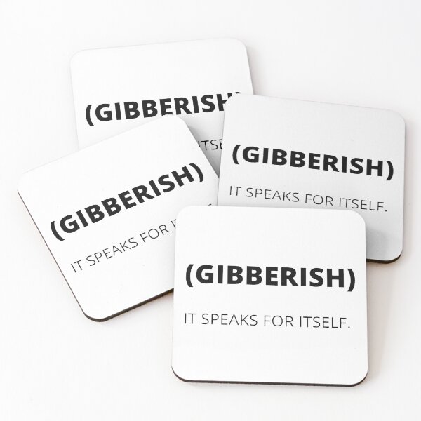 Item preview, Gibberish designed and sold by Kevin Shearer.