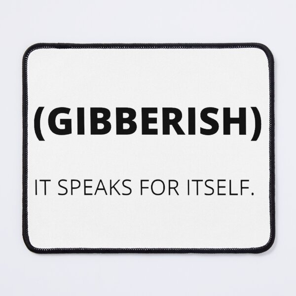 Item preview, Gibberish designed and sold by Kevin Shearer.