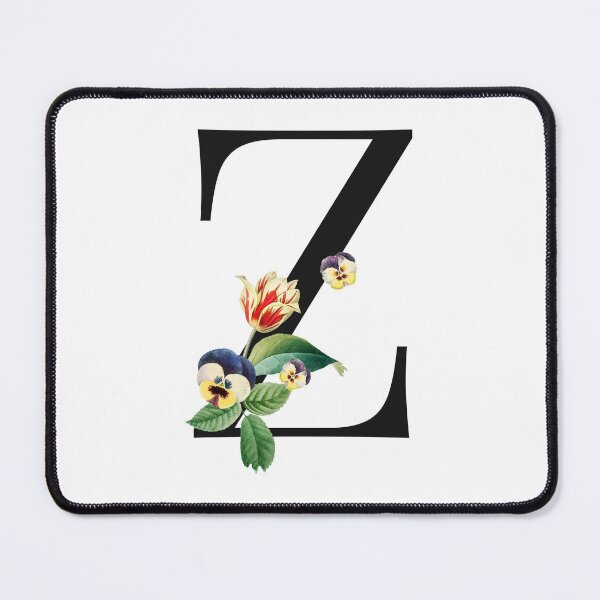 Item preview, Split Floral Letter Monogram | Personalized Flower Letter Z designed and sold by BeeMeCreative.