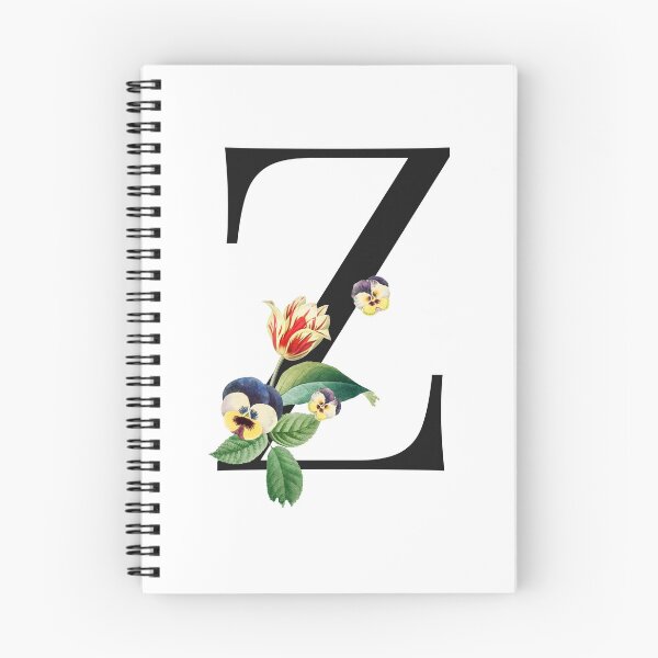 Item preview, Split Floral Letter Monogram | Personalized Flower Letter Z designed and sold by BeeMeCreative.
