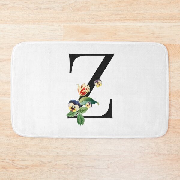 Item preview, Split Floral Letter Monogram | Personalized Flower Letter Z designed and sold by BeeMeCreative.