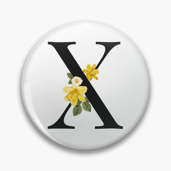 Item preview, Split Floral Letter Monogram | Personalized Flower Letter X designed and sold by BeeMeCreative.
