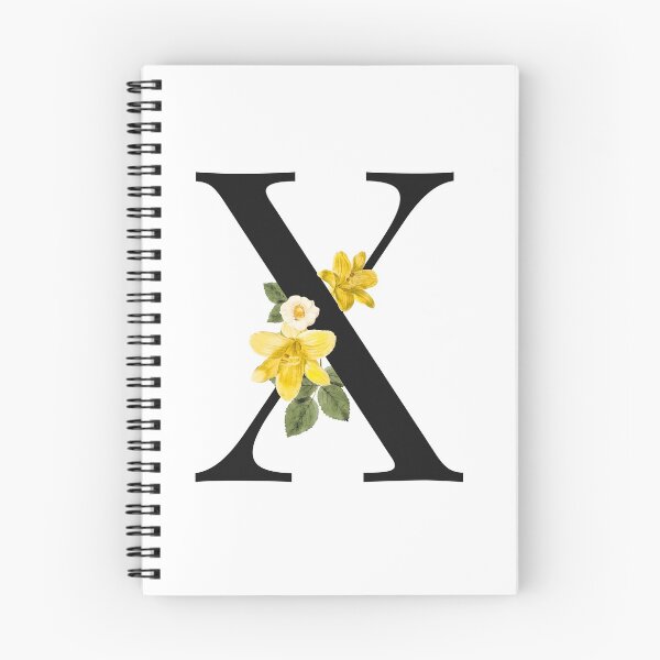 Item preview, Split Floral Letter Monogram | Personalized Flower Letter X designed and sold by BeeMeCreative.