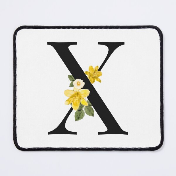 Item preview, Split Floral Letter Monogram | Personalized Flower Letter X designed and sold by BeeMeCreative.