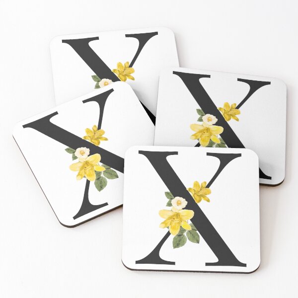 Item preview, Split Floral Letter Monogram | Personalized Flower Letter X designed and sold by BeeMeCreative.