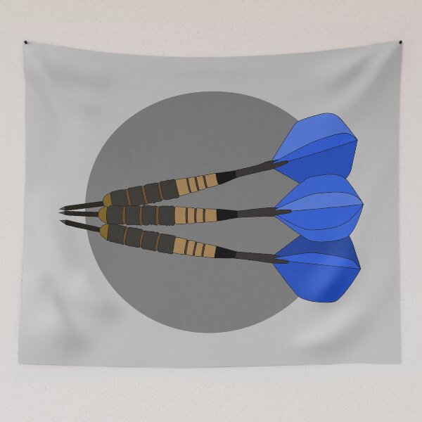 Item preview, Darts sport drawing designed and sold by Blondiabshop.