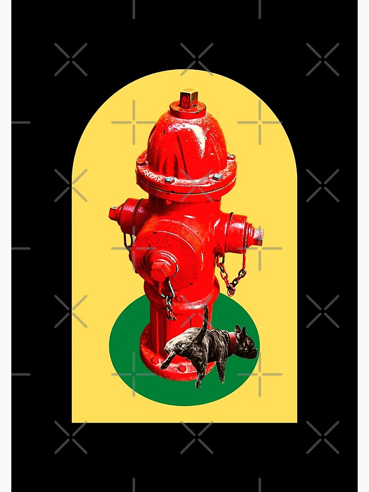 "Puppy Dog Peeing On Fire Hydrant" Poster for Sale by CBCreations73