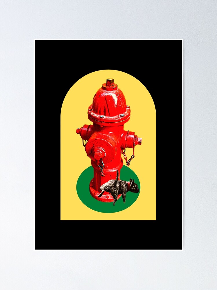 "Puppy Dog Peeing On Fire Hydrant" Poster for Sale by CBCreations73