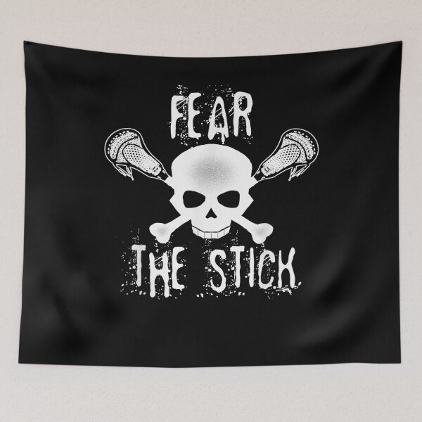 Item preview, Funny Lacrosse Apparel - Fear the Stick - Skull & Crossbones designed and sold by Zacjketo384.