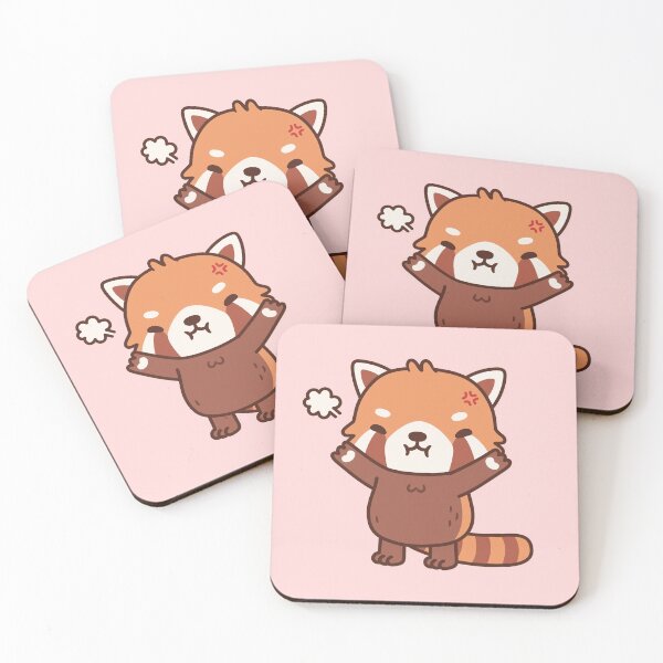 Item preview, Angry But Still Cute Standing Red Panda designed and sold by rustydoodle.