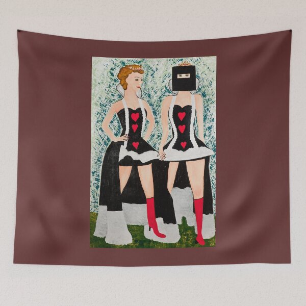 Item preview, Mistress Kelly Meets the Queen of Hearts designed and sold by JDLPaintings.