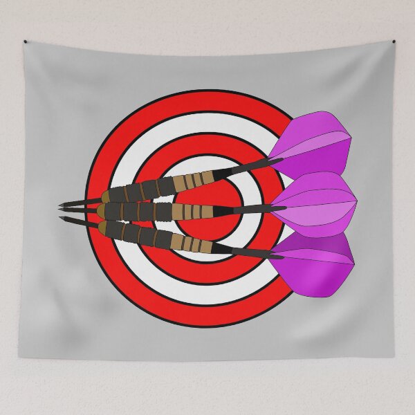 Item preview, Darts bullseye sport drawing designed and sold by Blondiabshop.