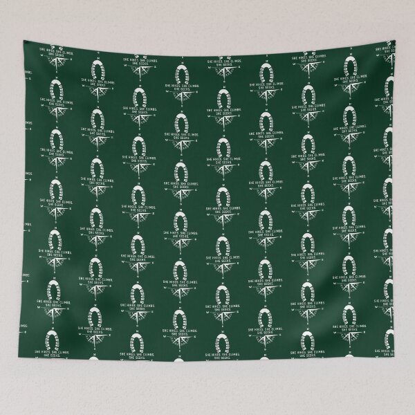 Item preview, She Hikes Climbs Seeks designed and sold by champagnemoment.