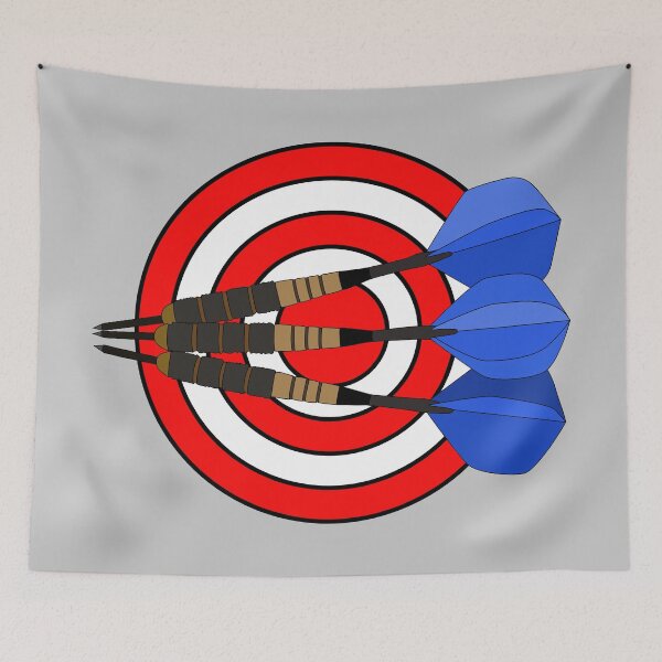 Item preview, Darts bullseye sport drawing designed and sold by Blondiabshop.