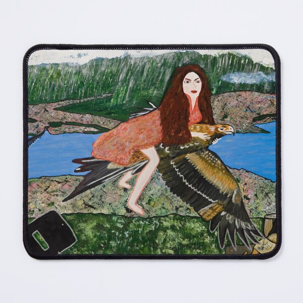 Item preview, Mistress Kelly Rides a Wedge Tailed Eagle designed and sold by JDLPaintings.