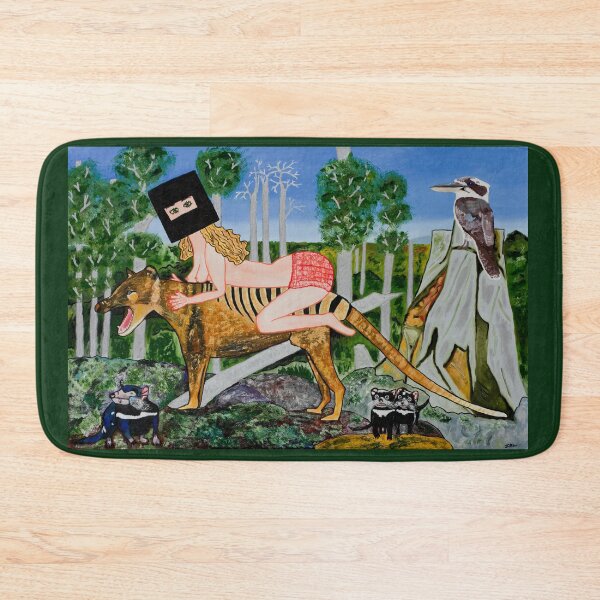 Item preview, Mistress Kelly Rides a Thylacine designed and sold by JDLPaintings.