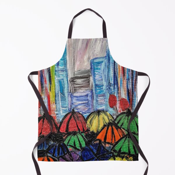 Item preview, People moving through the city in the rain designed and sold by kkartwork.
