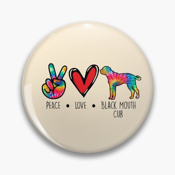 Item preview, Black Mouth Cur dog Tie Dye Peace Love Dog Mom  designed and sold by rafaeltto.