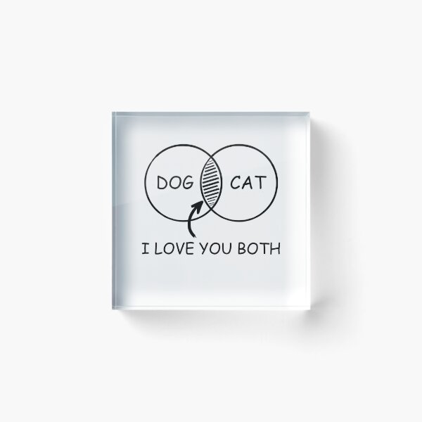 Item preview, I love you both Cat and Dog designed and sold by richardmatthew.