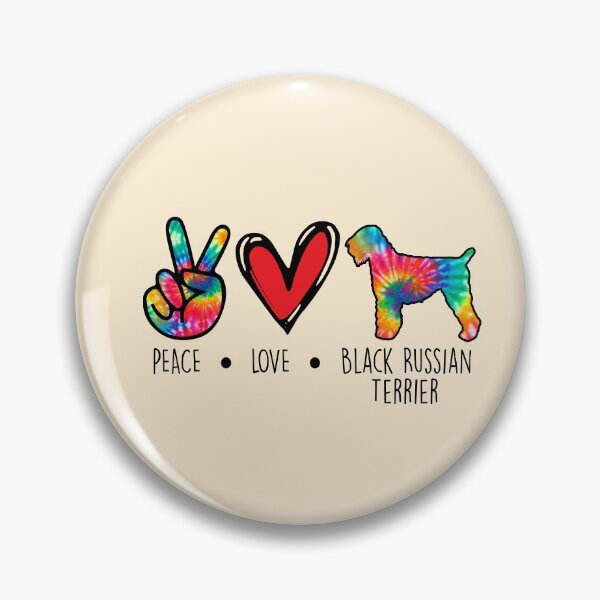 Item preview, Black Russian Terrier dog Tie Dye Peace Love Dog Mom  designed and sold by rafaeltto.