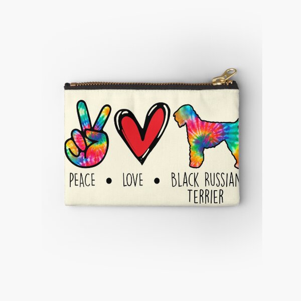Item preview, Black Russian Terrier dog Tie Dye Peace Love Dog Mom  designed and sold by rafaeltto.