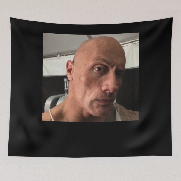 Item preview, Dwayne The Rock Johnson eyebrow raise meme Classic designed and sold by GlennSpillman.