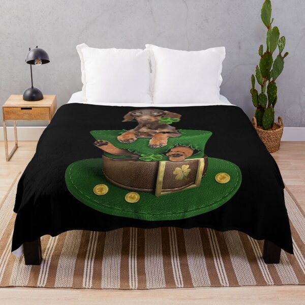 Item preview, Cute Dachshund In Pocket Saint Patricks Day Wiener Dog Irish Shamrock designed and sold by tuanitus.