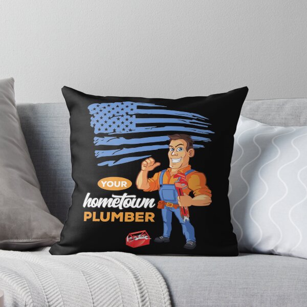 Item preview, Hometown Plumber USA American Flag - Blue&Orange - Light designed and sold by epicmarketing.