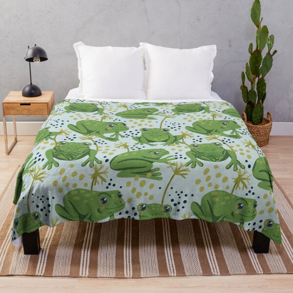Item preview, Cute Green Frog designed and sold by DarelliBeauty.