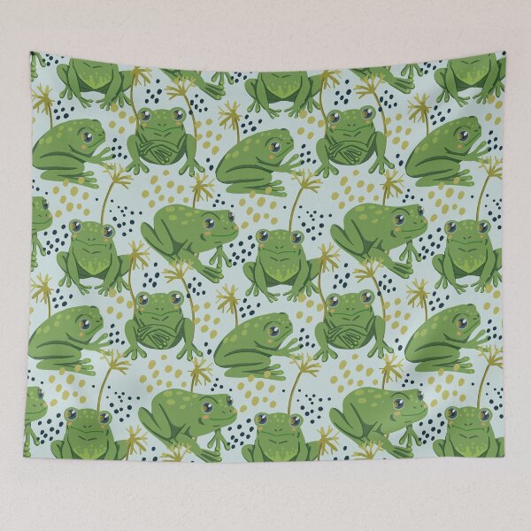 Item preview, Cute Green Frog designed and sold by DarelliBeauty.