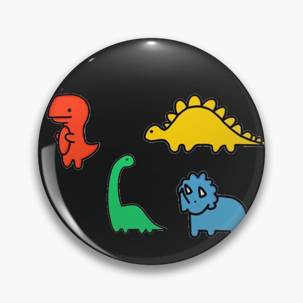 Item preview, Primary Colour Dino Pack Sticker designed and sold by RufetGambar.