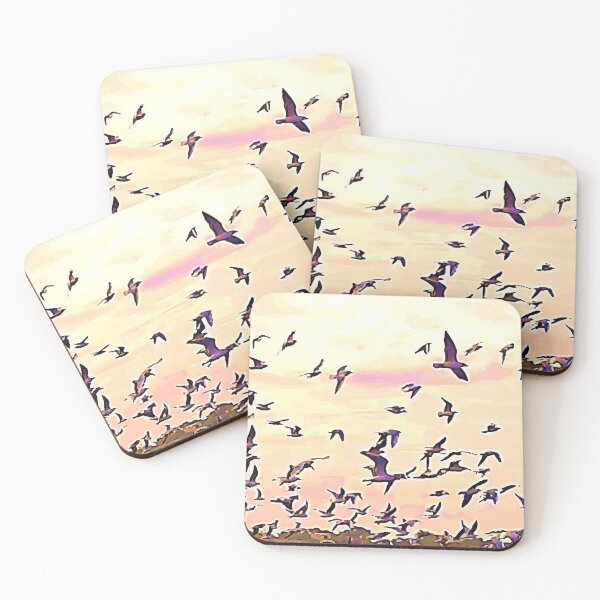 Item preview, Birds flying in the sky, 1, bird, birds, seagull, seagulls, swan, waterfowl, swan, sky, freedom, summer, spring, designed and sold by PrintedDreams.