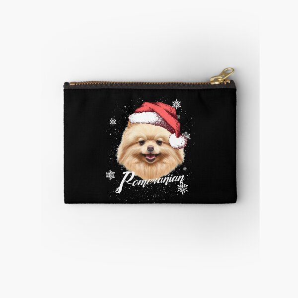 Item preview, Happy Dog Brown Pomeranian Christmas Santa Hat designed and sold by Barnissim.