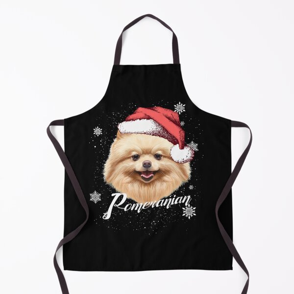 Item preview, Happy Dog Brown Pomeranian Christmas Santa Hat designed and sold by Barnissim.