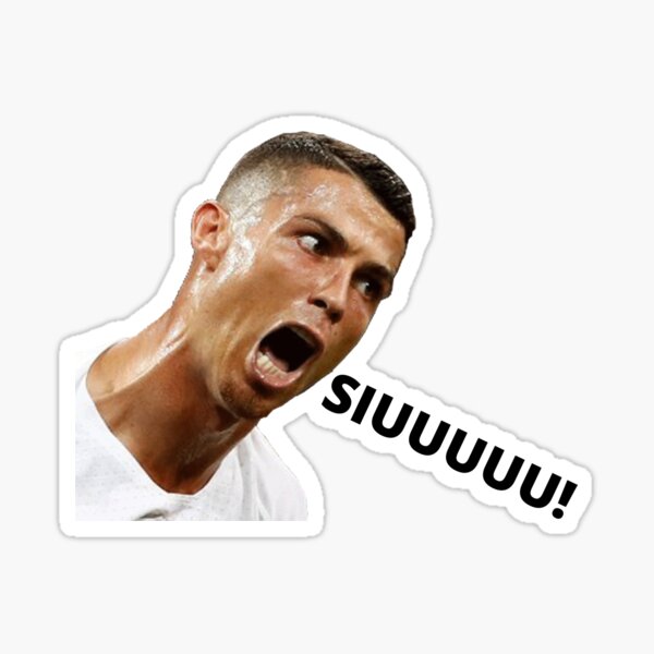 cristiano ronaldo siuuu meme Sticker