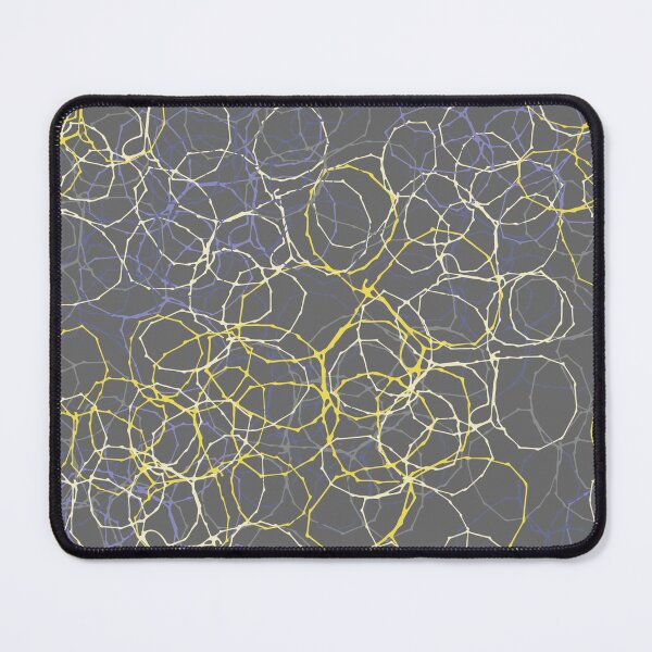 Item preview, Grey & Yellow Stitched Circles designed and sold by ZoeChapman.